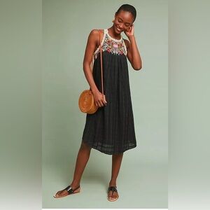 Anthropologie Akemi Kin Mosley Embroidered Dress XS